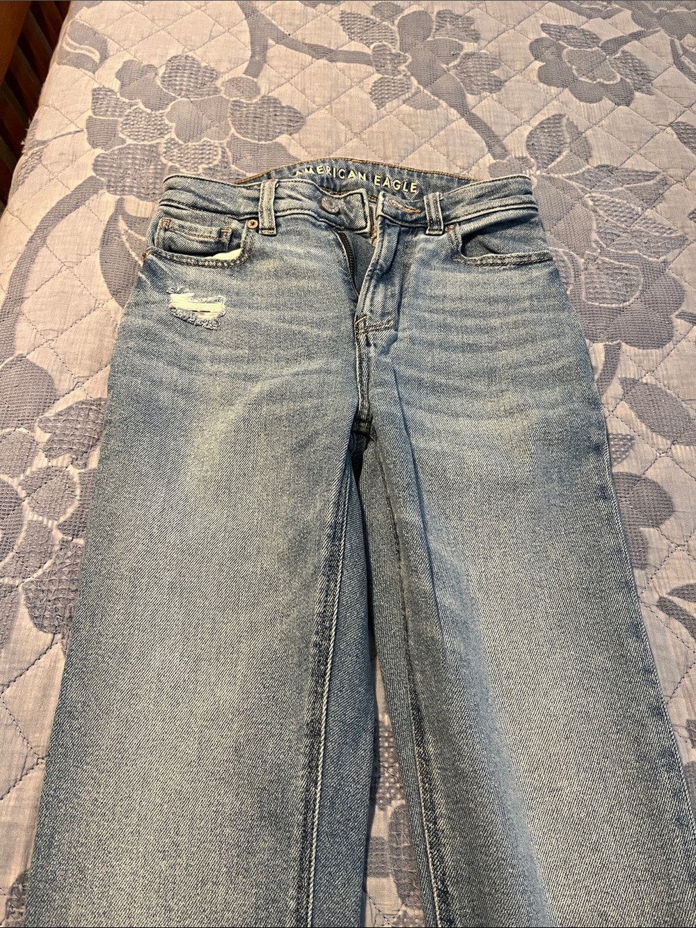American Eagle Outfitters Light Wash Straight Leg Jeans